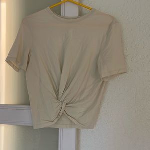 lululemon tie front tee size 2